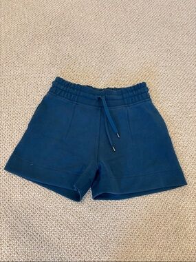 lululemon athletica Deep Blue Elastic Waist Athletic Shorts